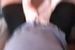 My Married slut is slutty and she knows how to give a great footjob