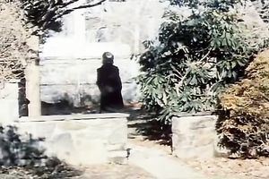 Black haired whorish maid receives her bushy fur pie fucked in sideways pose