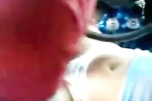 Feeding a sexually excited and charming Mexican slutty wife in my car