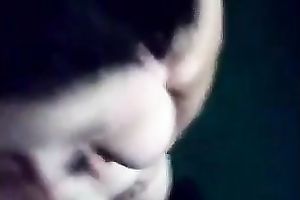 Amateur dark brown doxy sucks my dark prick in POV movie