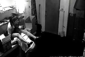 Brunette hussy receives her cum-hole and licked and screwed in hidden web camera vid