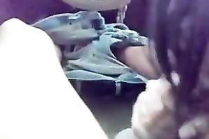 A excited legal age teenager lalin girl dark brown blowing my rod in my car