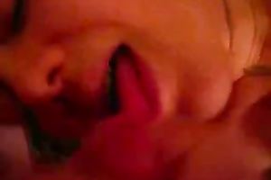 My slutty black cock sluts demonstrates her excellent schlong engulfing skills