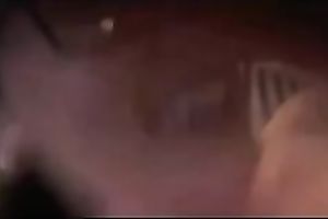 Busty brunette hair romping on my dick to impress people