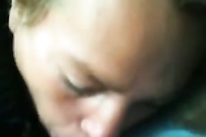 Mexican bitch pleases me with a oral sex in the car