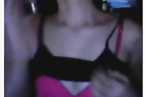 Sensual dark brown ex GF entertains herself by fingering her cum-hole