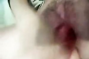 My legal age teenager girlfriend pleases herself with a red rabbit marital-device