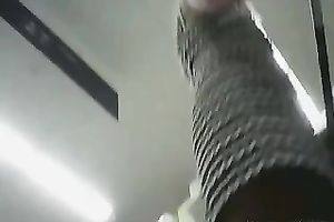 Slender honeys wearing skirts acquire caught on my hidden webcam in a shop