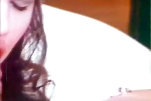 Her hot looking ass got group-fucked hard in her bedroom by her ally