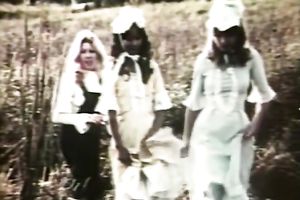 Several concupiscent sweethearts invaded one but honeyed dong and drank it unfathomable face hole