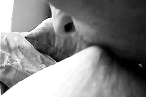 I love engulfing my girlfriend's swollen nipps in front of a camera