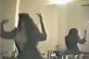 Two wicked honeys getting wild in front of the camera