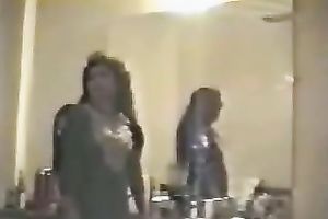 Two wicked honeys getting wild in front of the camera