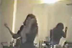 Two wicked honeys getting wild in front of the camera