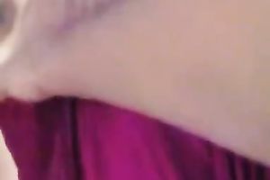 Lustful dilettante hottie allows a fellow to finger her hairless snatch