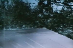 Busty fair-haired woman receives screwed in a car in retro porn scene