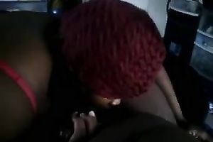 My corpulent black housewife enjoys engulfing my BBC in POV sex tape