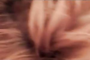Granny sucks her own biggest milk shakes and then gives an awesome orall-service