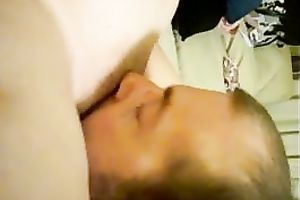 My overweight GF fingers her twat and lets me eat it afterwards