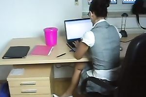 My recent slutty secretary is always in the mood for sex