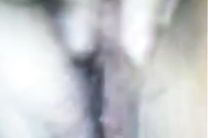 Bosomy non-professional dark brown fingers her hairy fur pie in cam solo