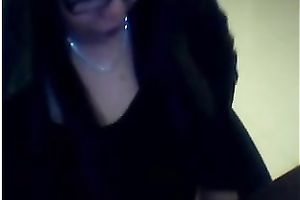 Bosomy non-professional dark brown fingers her hairy fur pie in cam solo