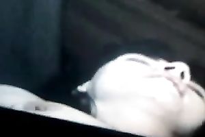 Old milf pleasures herself by poking her cum-hole with her good marital-device