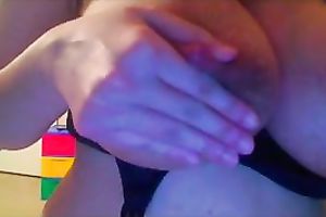 Juicy giant natural whoppers of a tanned dark brown web camera honey