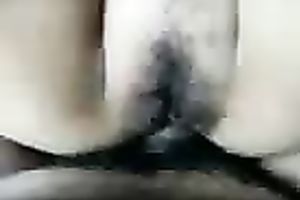 My horny Asian white bitch with priceless round whoppers likes missionary position