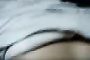 My horny Asian white bitch with priceless round whoppers likes missionary position