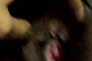 My chunky aged amateur wife allows me to finger her clitoris