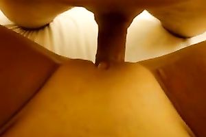 Chubby white wife screwed hard in her bald puffy cooter