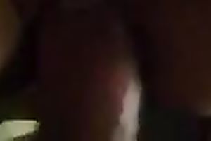Shy dark brown called Lupita sucks my cock and enjoys from behind sex