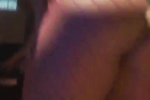 Black stripper with a large ass shakes it in the night club