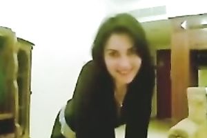 Arab hawt playgirl takes off her panties and exposes her sexy and appetizing wazoo cheeks