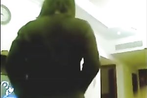 Arab hawt playgirl takes off her panties and exposes her sexy and appetizing wazoo cheeks