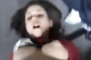 This wicked legal age teenager with admirable round bazookas just can't live without being on top