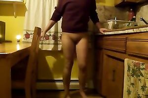 My sexually excited youthful white wife can't live without to cock out of pants