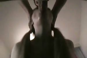 Pigtailed legal age teenager acquires face-fucked and facialed by me in POV movie