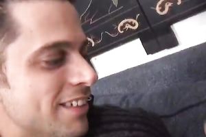 Adorable cutie with pigtails acquires stripped and then goes down on her paramour