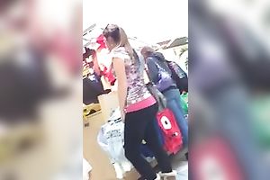 This sweetheart is charming and that ravishing bum of hers looks great in spandex