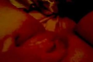 Self discharged solo with me rubbing my teats and fingering my love tunnel