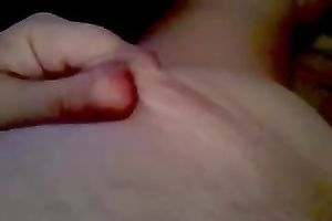 Self discharged solo with me rubbing my teats and fingering my love tunnel