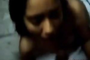 Lewd Indian dilettante legal age teenager hoe gives head in the morning