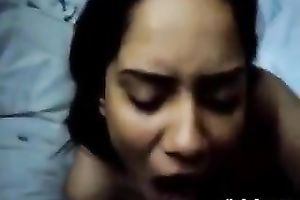 Lewd Indian dilettante legal age teenager hoe gives head in the morning