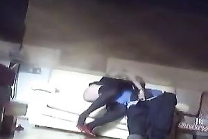 Hidden camera clip of sexy slut in underware giving me oral-job