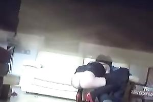 Hidden camera clip of sexy slut in underware giving me oral-job