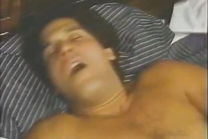 Retro video with a corpulent blond mommy engulfing and riding a schlong