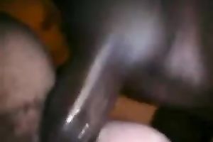 Close up POV with me getting my bushy cum-hole fucked by a BBC