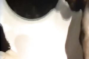 Kinky retro porn vif of busty dark brown riding her chap on top